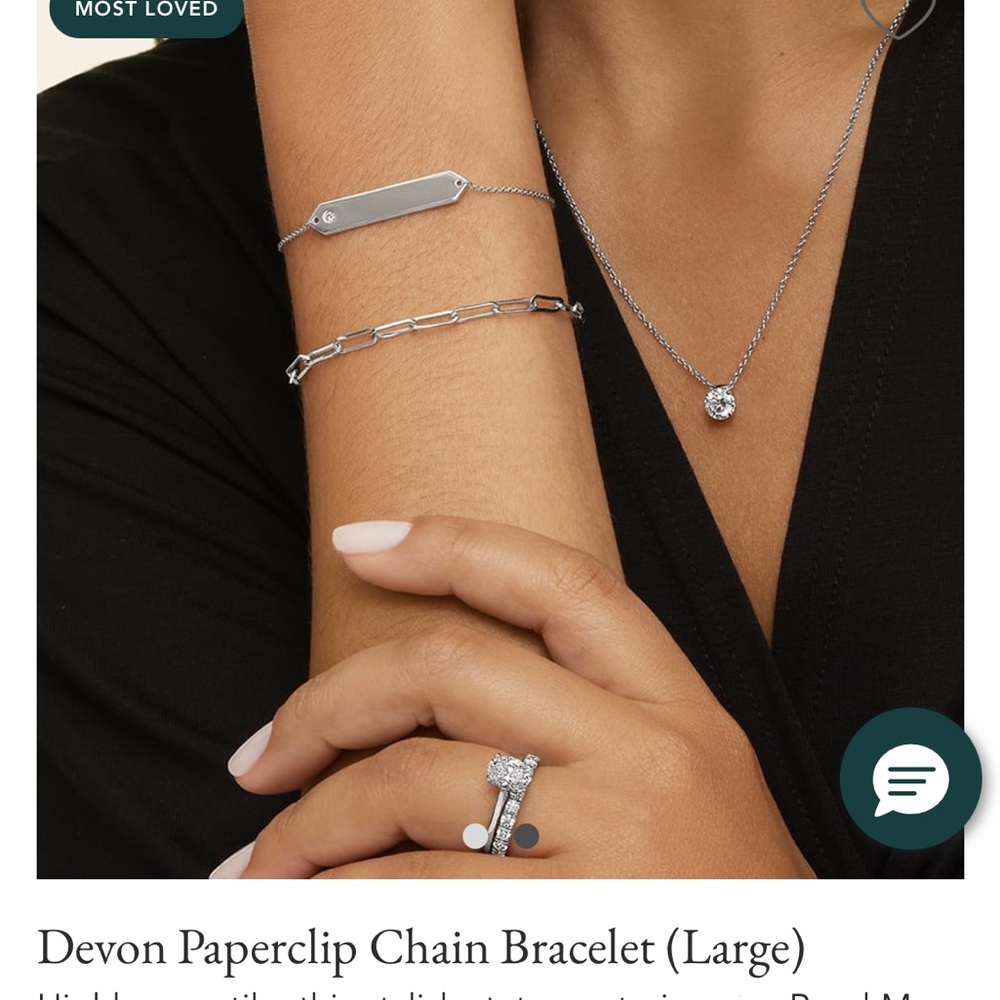 Brilliant Earth Devon Paperclip Bracelet